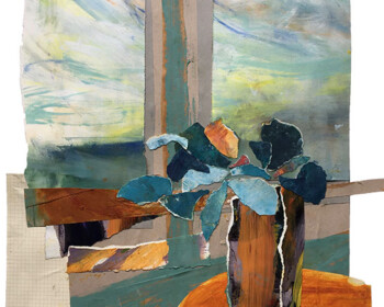 Still Life, collage, subtle colour, peaceful
