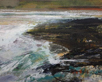 Expressive landscapes, seascapes, river paintings, contemporary art, vibrant, colourful art