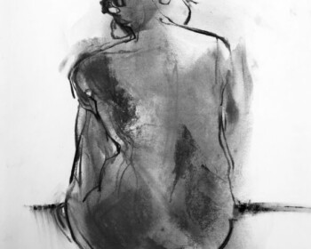 Expressive charcoal drawings, figure drawings, contemporary drawings, life drawing