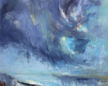 Seascape, stormy, beach