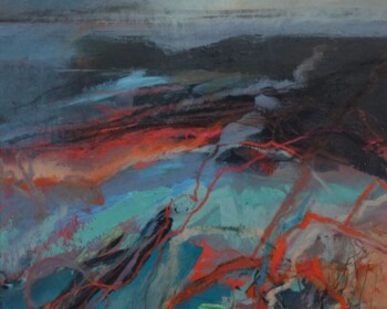 Expressive landscapes, seascapes, river paintings, contemporary art, vibrant, colourful art