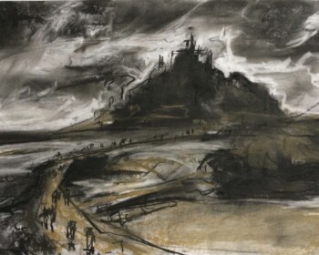 St Michael's Mount, Cornwall, Charcoal, Causeway