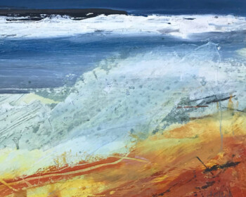 Expressive landscapes, seascapes, river paintings, Cornish contemporary art, vibrant, colourful art