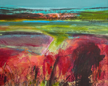 Expressive landscapes, seascapes, South Downs Landscapes contemporary art, vibrant, colourful