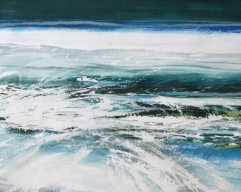 Expressive landscapes, seascapes, river paintings, contemporary art, vibrant, colourful art